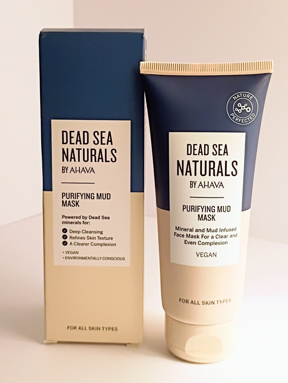 AHAVA Dead Sea Naturals Purifying Mud Mask 3.4 oz 100 mL Vegan NIB